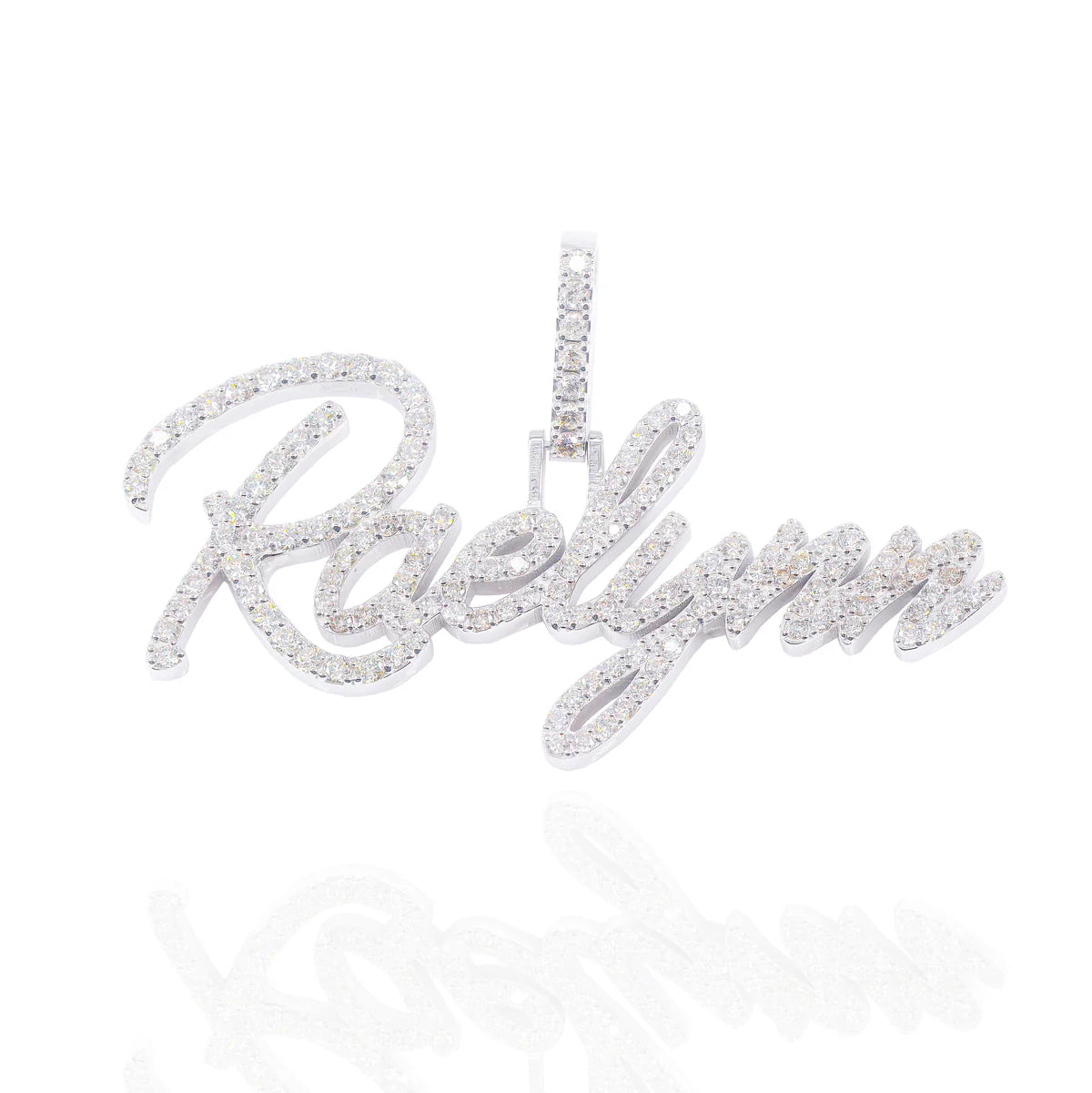 One Row Custom Diamond Nameplate Chain